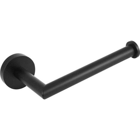 Porte Rouleau Papier Toilette Noir, Support Papier Toilette Mural pour Salle de Bain, Acier Inoxydable SUS 304, Derouleur Papier Toilette WC (Noir Mat)