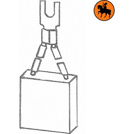 Ensemble de 4 balais de charbon FENWICK 3000056 12x30x30mm