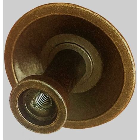 10x Boutons de Tiroir de Porte de Placard Vintage 35mm Fleur Design Laiton Poignées de d'armoires de Cuisine, Pour Commode et Armoire Meuble, Bronze Ancien (1/4)