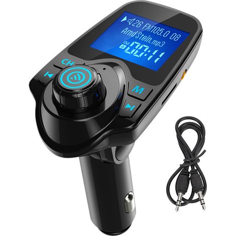Transmetteur FM Bluetooth MP3 Voiture Mains Libres Récepteur Audio Sans Fil (1/5)