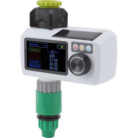 Solarbetriebener Bewässerungstimer mit Regenerkennung, IP68 wasserdicht, Echtzeit-Selbstinspektion und automatischer Bewässerungssteuerung für den Garten. (1/5)