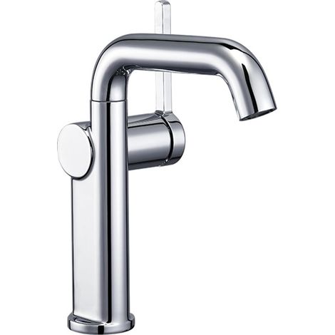 Robinet pour vasque, laiton, chromé, monocommande, pour lavabo (1/3)
