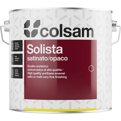 SMALTO SINTETICO SATINATO 'SOLISTA' Lt. 0,750 Bianco