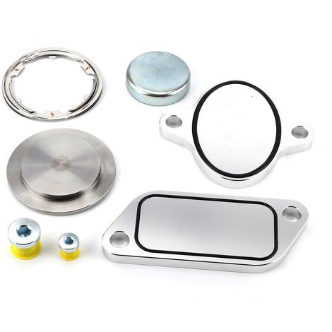 Tapón de eliminación de EGR con kit de juntas, eliminador de enfriador EGR, compatible con motor Cummins ISX CM871 (1/4)