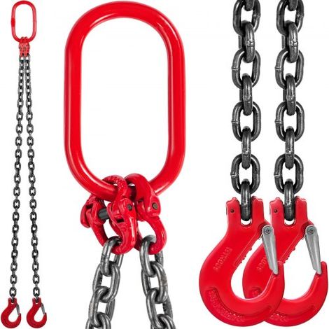 Fionda a catena da 10 mm 1, 5 m a doppio braccio portata 4 T (1/5)