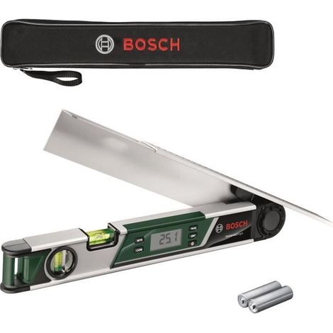 Bosch Medidor de Ángulo UniversalAngle (medición y transferencia precisa de ángulos hasta 220°, con función de cálculo integrada)