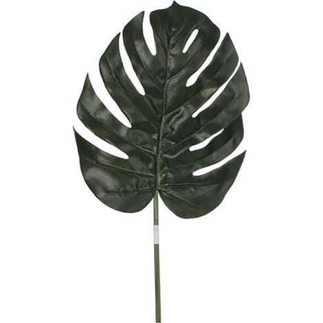 Hoja de monstera color verde 88cm (1/2)