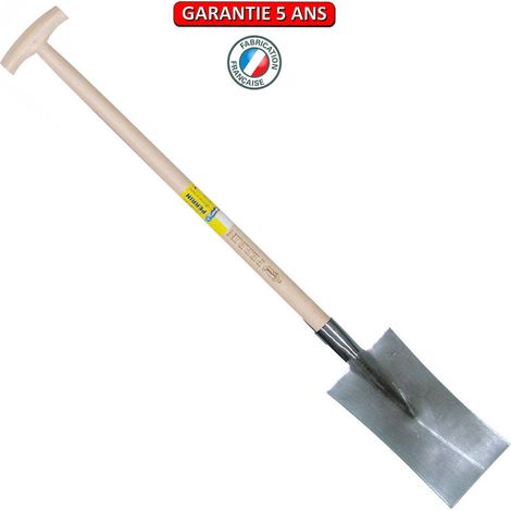 OUTILS PERRIN Louchet Nord de 28 cm - manche béquille fraisée 95 cm (1/2)
