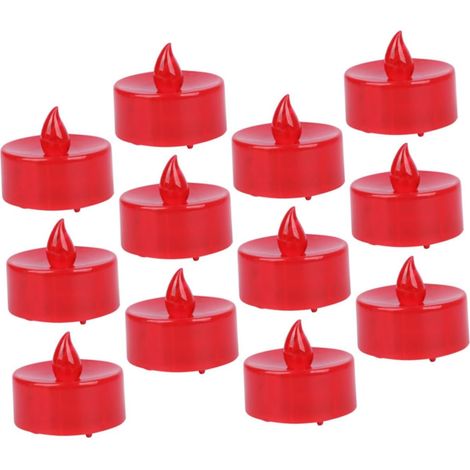 12 Pièces Bougies LED Décoratives sans Flamme Lampes LED à (1/5)