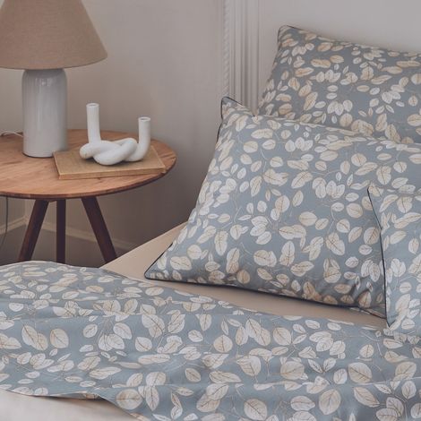 Taie d'oreiller au style cocooning Gris 50x70 cm