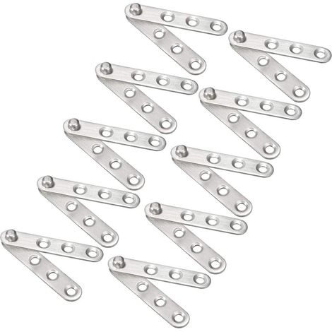 Charnière Pivot Porte Acier Inox 360° Tournante 60x11mm 10pcs (1/5)