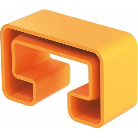 OBO Bettermann Capuchon de protection pour rail profilé MS5030 55x25mm Polyéthylène orange pastel RAL 2003, 1124563 (1/2)