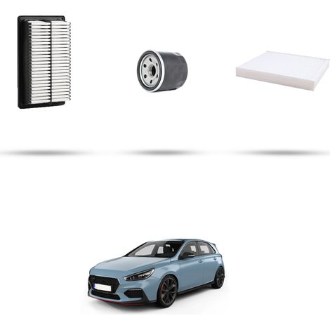 Kit tagliando 3 filtri compatibile con Hyundai i30 (PD,PDE) 1.4 T-GDi 103KW dal 2016 (1/5)