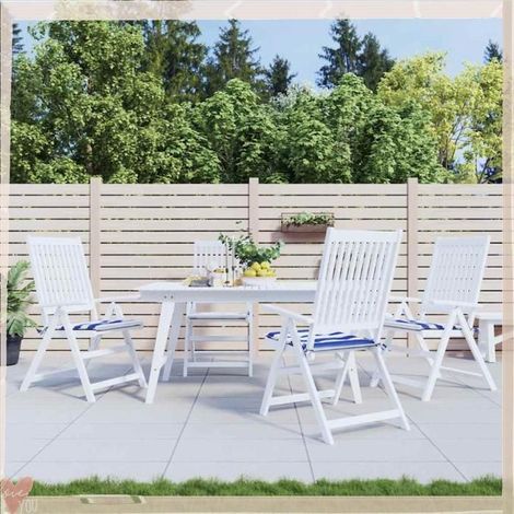 361078 Coussins de chaise de jardin lot de 4 50x50x4 cm (1/5)