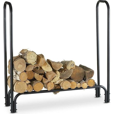 Portalegna Supporto Metallo Porta Legna Interno Legnaia Camino Stufa 120x120x35