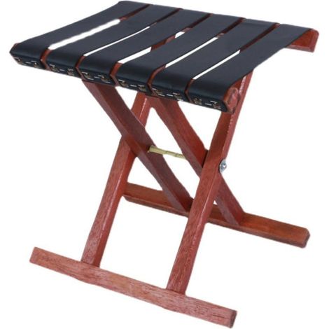 Banc Pliable en Bois pour Camping et Barbecue Robuste (1/5)