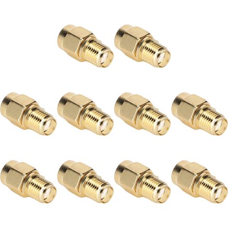 10-teiliges Set mit HF-Koaxialkabeladaptern (SMA-Buchse auf RPSMA-Buchse) (1/5)