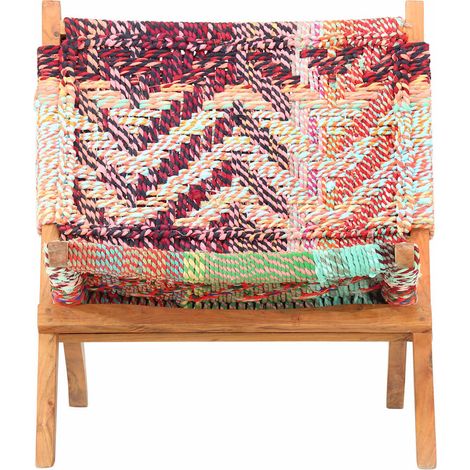 Chaise pliable Chindi Multicolore Tissu (1/5)