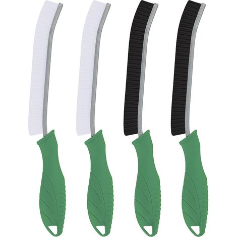 4 - Brosse De Nettoyage - Outil Pour Joints - Poils Durs Et Ergonomique Pour Salle De Bain Et Cuisine Vert 20x5cm (1/5)