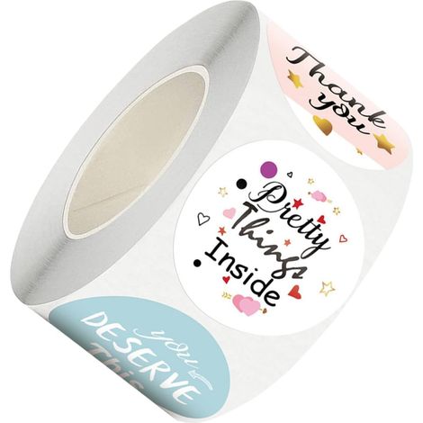 d autocollants de scellage Merci auto adhésifs multicolores