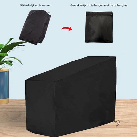 Funda para bicicleta estática,Funda protectora para bicicleta resistente al agua y a los rayos UV,1 pieza,color negro (1/5)