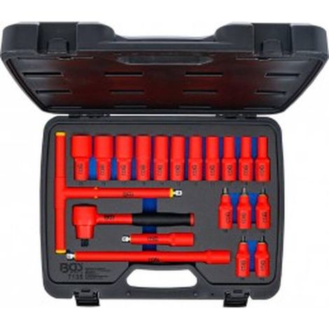 Jeu de Douilles VDE 11 pcs 10-24 mm - Empreinte 12,5 mm (1/2) - Isolation Sécurisée et Usage Électrique - D-Work