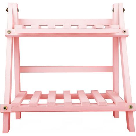 Support à pots de fleurs en bois, étagère à plusieurs niveaux pour jardinières, idéale pour la maison, le jardin ou la terrasse. (1/5)