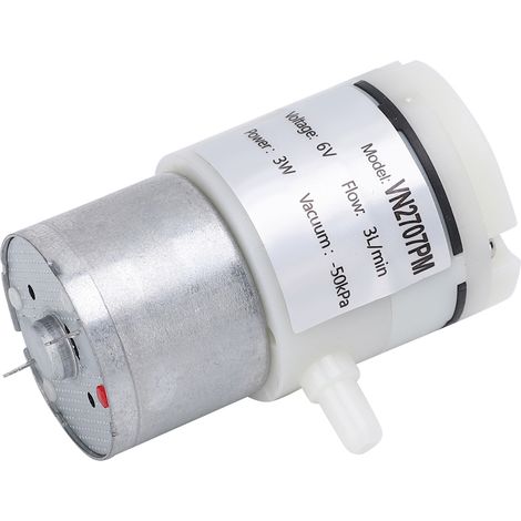 Lot de 3 micro-pompes à membrane, débit de 3 L/min, pour aquarium, 6 V CC (1/5)