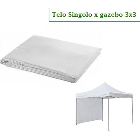 Telo/Parete/Copertura laterale singola per gazebo pieghevole impermeabile 3x3m