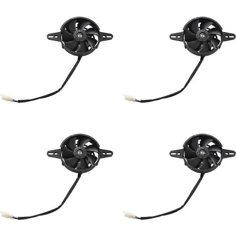Ventilateur de refroidissement électrique pour radiateur de 4 x refroidisseur d'huile et d'eau, compatible avec quads, karts et buggies chinois 150 cc, 200 cc et 250 cc (QAQ) (1/5)