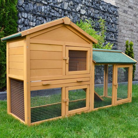 Cage Clapier Enclos lapin 145x53x86 cm Modele: 001 Villa Lapin BB LOISIR (1/5)