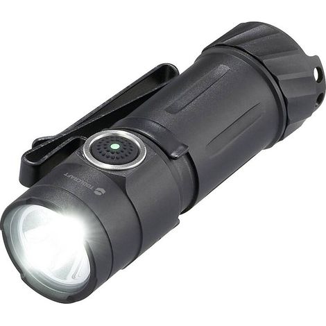 [NEUWERTIG] B-Ware Toolcraf LED Taschenlampe Mini-Lampe Akku Schwarz verstellbar Aluminiumlegierung (1/2)