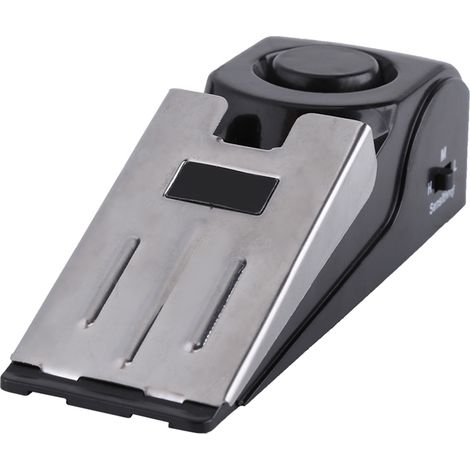 Türstopper-Alarmkeil mit Einbruchschutz (120 dB) – Edelstahl & technischer Kunststoff – Keilförmiges Design, rutschfest, hohe/mittlere/niedrige Empfindlichkeit, ohne Montage (1/5)