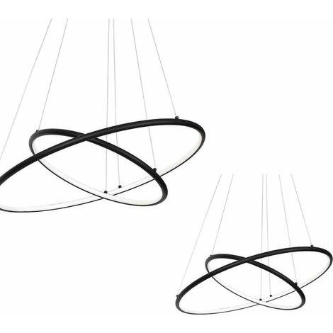 LAMPE SUSPENDU ORION NOIRE 53W LED (1/5)