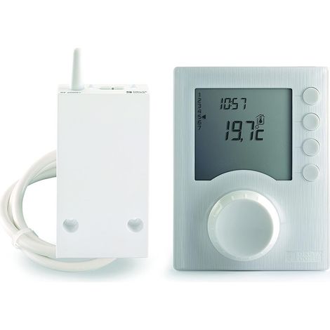 Cronotermostato Inalámbrico Tybox 137+ Delta Dore 6053073 Programable Semanal Vía Radio Control Caldera y Ahorro