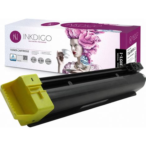 Tóner Inkdigo TK895Y compatible con Kyocera FS-C8020MFP y FS-C8520MFP con certificación TÜV. (1/5)