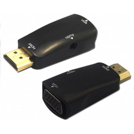 Convertidor señal Video HDMI a salida video VGA+Audio (1/5)