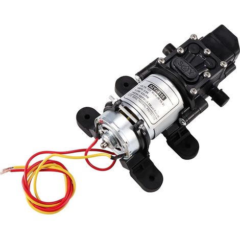 12-V-Hochdruck-Membranwasserpumpe (Gleichstrom), selbstansaugende elektrische Sprühpumpe mit Druckschalter, 100 PSI, 4 l/min, für Wohnmobile, Wohnwagen und Bootsreinigung (1/5)