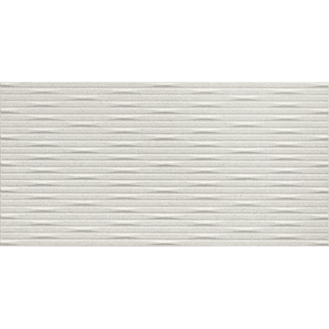 Carrelage effet Pierre 3D Gris Perle Intaglio 80x40x1 cm Mat Volenza - Mur intérieur (vendu par carton de 1,28 m²) - RO'MA CARRELAGE