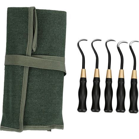 Ensemble de 5 outils de sculpture pour bonsaï, faciles à utiliser, robustes et réutilisables, pour enlever l'écorce. (1/5)