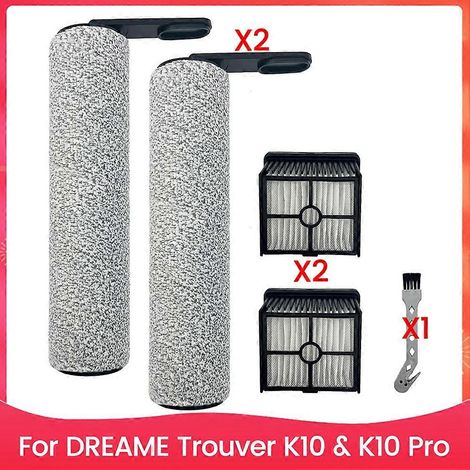 Kit de brosse, rouleau et filtre pour aspirateur sans fil eau et poussière DREAME Trouver K10 et K10 Pro (1/5)