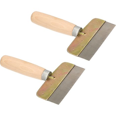 KOTARBAU set de 2 spatules grattoir 120mm avec manche bois pour enlever tôles et peinture (1/5)