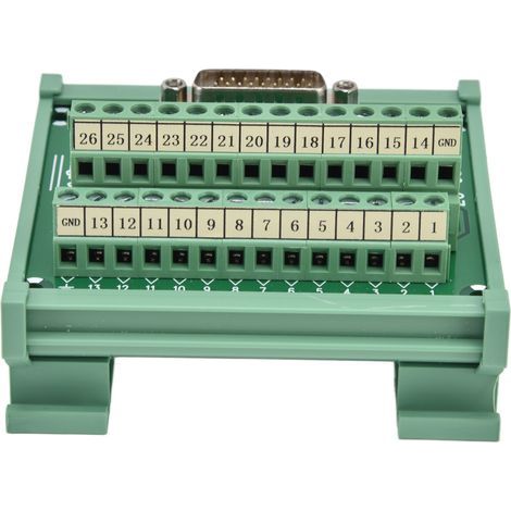 Module de bornier pour circuit imprimé, bornes mâles en cuivre, connecteur adaptateur, 60 V CC (1/5)