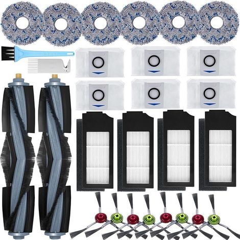 Accessoires pour Ecovacs Deebot X1 Omni / X1 e Omni / X1 Turbo Aspirateur, 2 Brosse Principale, 8 Brosses Latérales, 6 Serp (1/5)