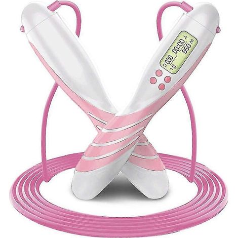 Corde à sauter réglable avec poignée numérique et compteur intelligent, pour enfants (1/5)
