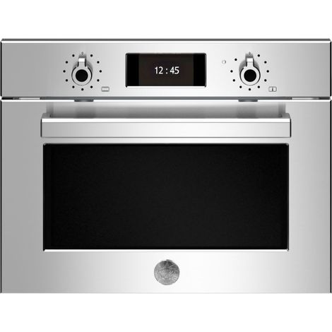 Bertazzoni F457PROMWTX. Dimensione del forno: Piccolo, Tipo di forno: Forno elettrico, Capacità interna forno totale: 32 L. Posizionamento dell'apparecchio: Da incasso, Colore del prodotto: Acciaio... (1/5)