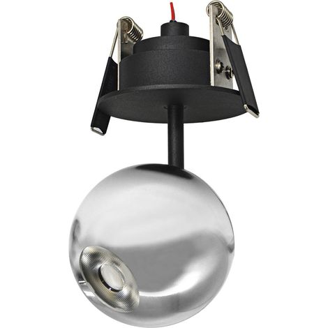 Spot Encastrable Led Bora 8,5 W 36° 2700 K Argent - Spot Sphérique Orientable Haute Efficacité - Beneito & Faure (1/4)