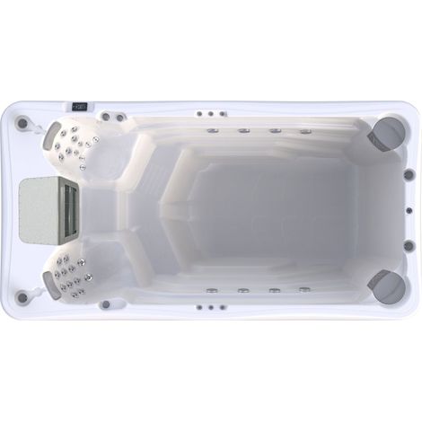 Wellis Danube W-Flow Life Swim Spa Außenwhirlpool inkl. Thermoabdeckung Sterling Silver (1/5)