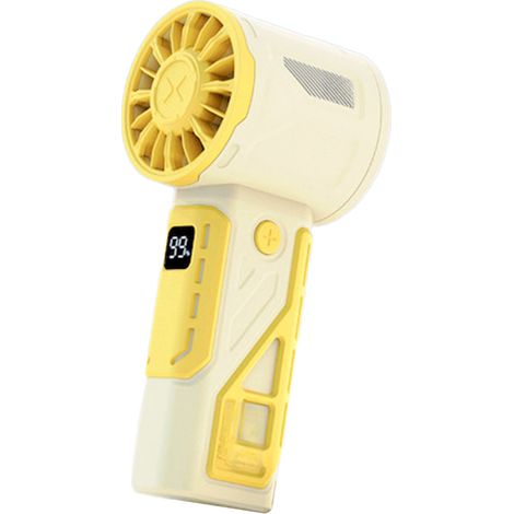 Tragbarer Outdoor-Handventilator für heiße Tage, 100 stufenlos regulierbare Geschwindigkeiten, Sommer-Hochleistungsventilator