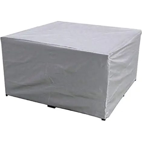 55 Tailles Patio Couverture Imperméable À L'eau Jardin Meubles Couvre Pluie Neige Housses De Chaise pour Canapé Table Chaise Housse Anti-poussière Argent 220X220X85cm